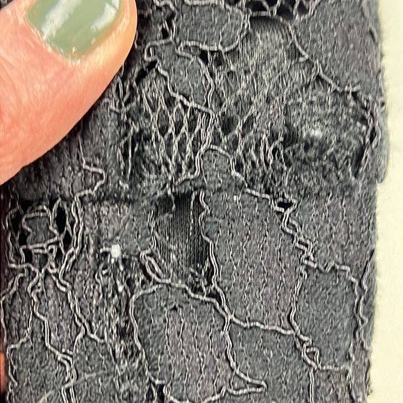 Lulumari LBD Black Lace with Floral Embroidery Dress - Picture 7 of 9